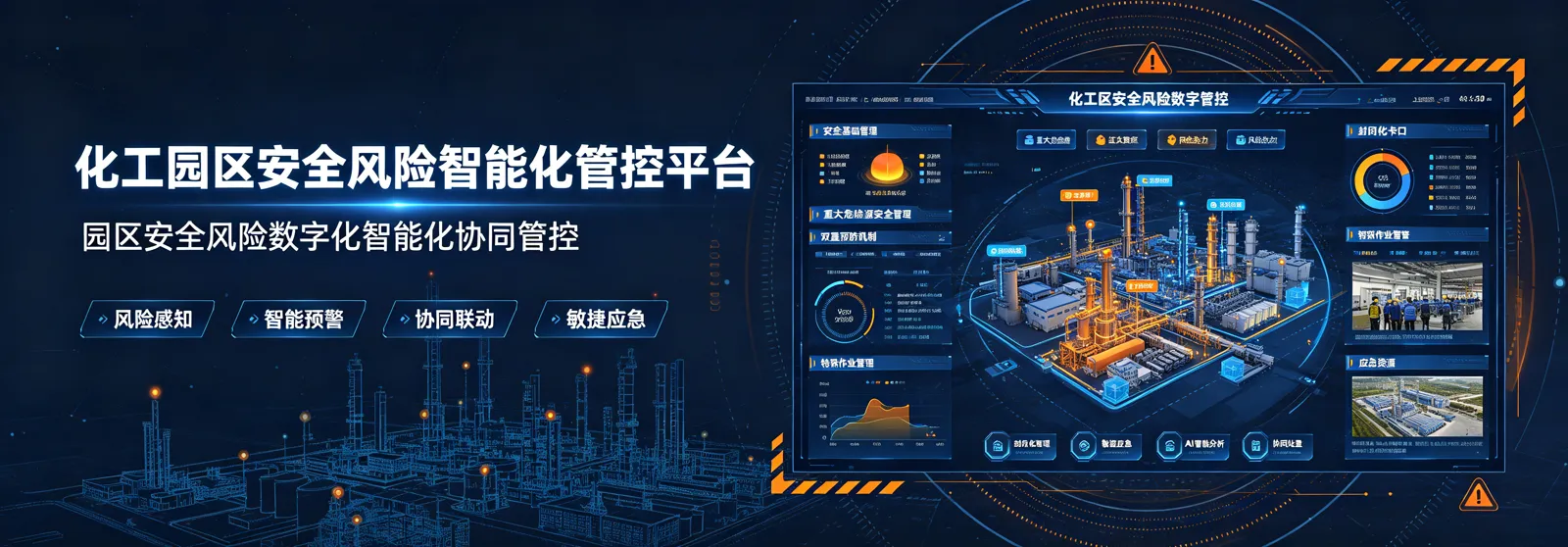 化工园区安全风险智能化管控平台产品效果图