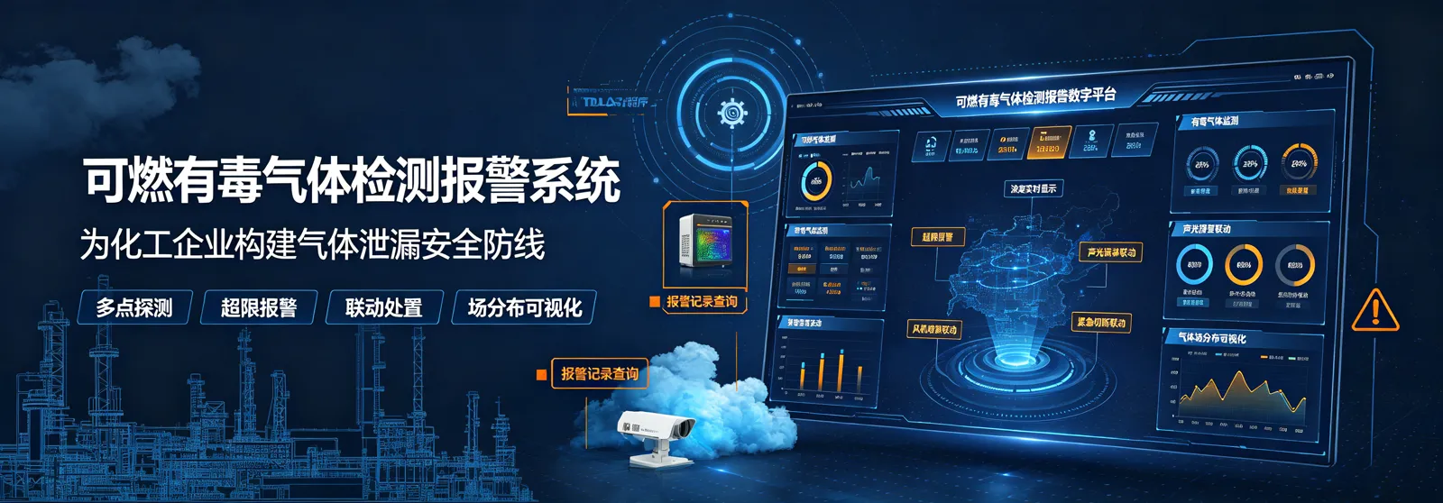 可燃有毒气体检测报警产品效果图