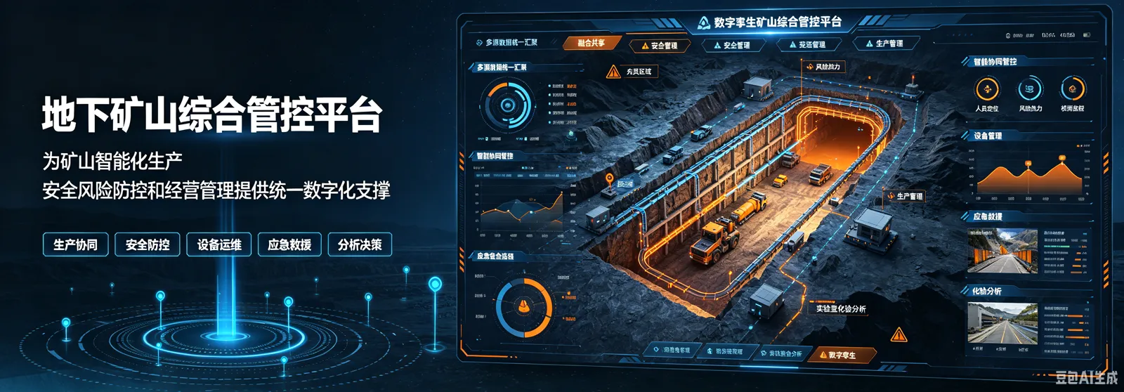 地下矿山综合管控平台产品效果图