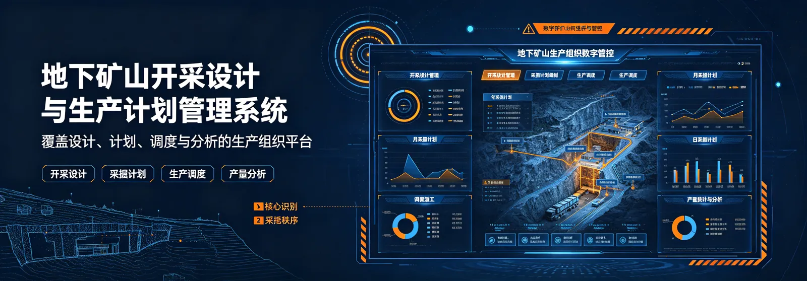 地下矿山开采设计与生产计划产品效果图